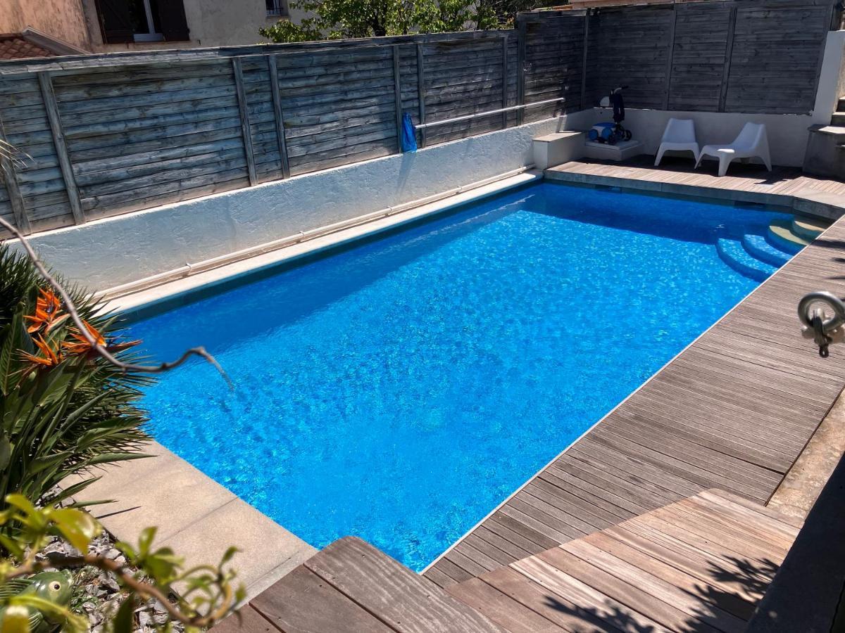 2 Pieces Rez-de-jardin Dans Maison Avec Piscine * Villeneuve-Loubet